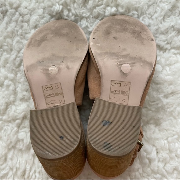Sole Society Tan Peep Toe Cut Out Booties - Picture 6 of 9